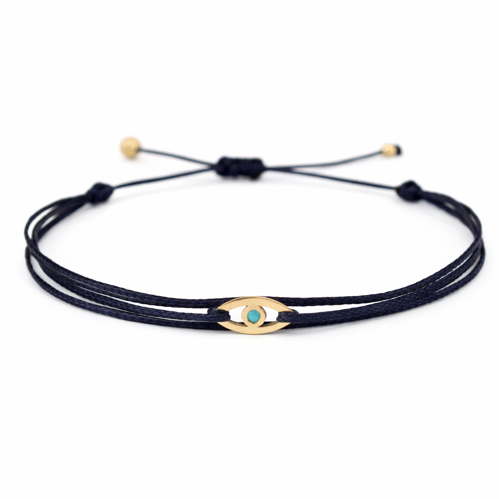 Turquoise evil eye bracelet
