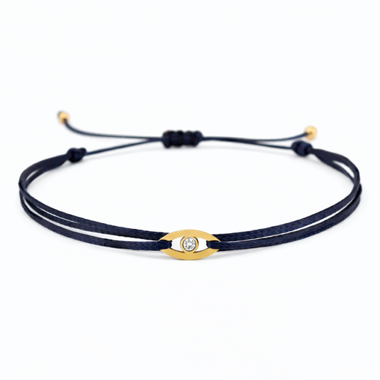 Evil eye diamond bracelet