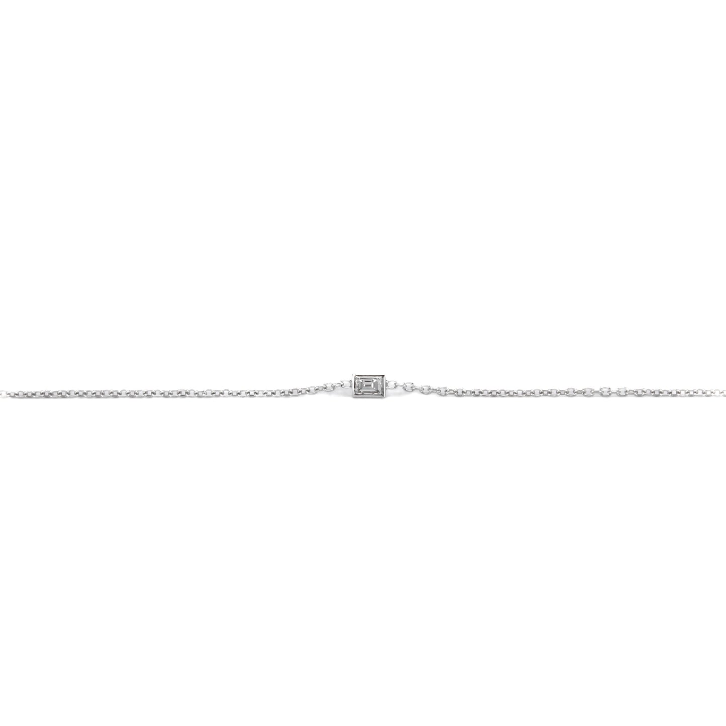Baguette bezel bracelet