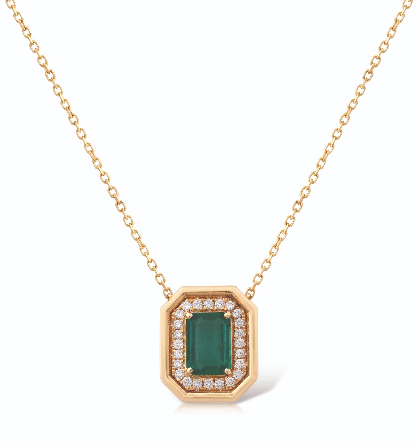 Cadre Emerald necklace