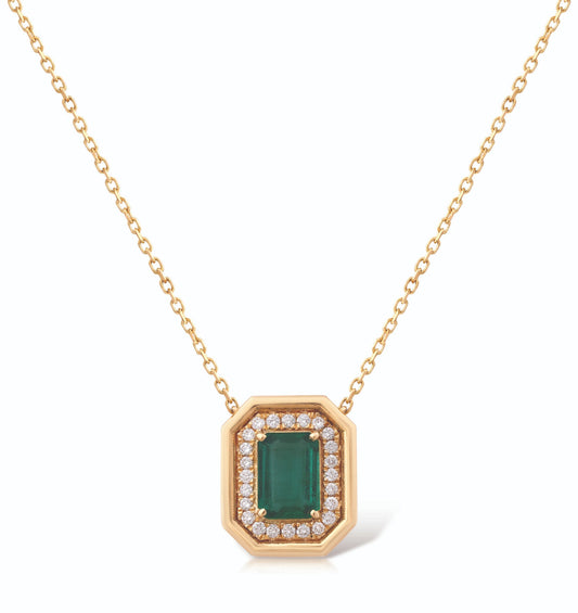 Cadre Emerald necklace