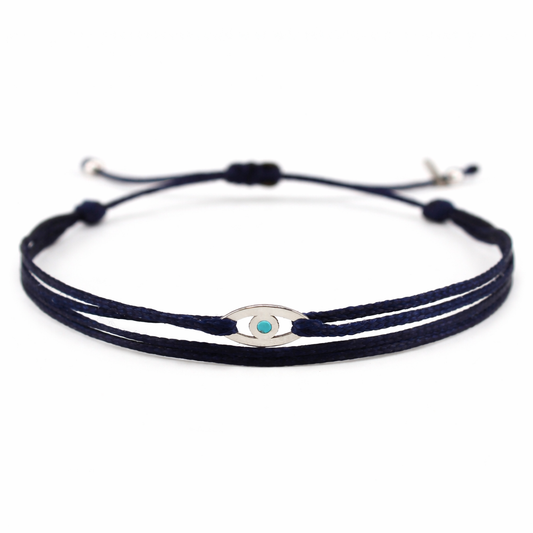 Turquoise evil eye bracelet