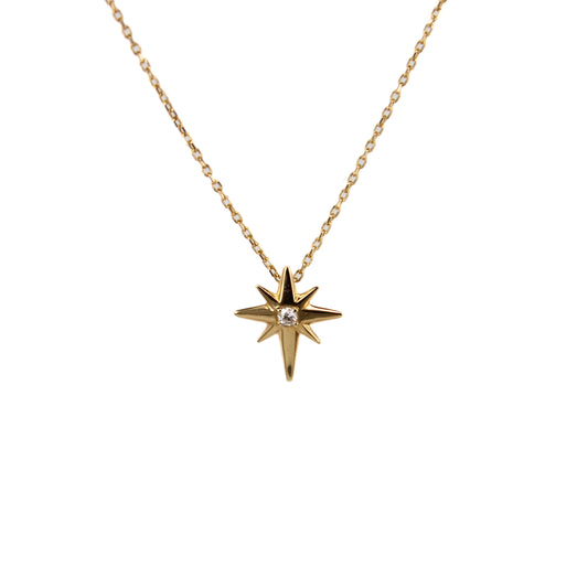North star diamond necklace
